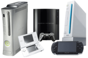 PSP Playstation 1,  Playstation 2,  Playstation 3,   Xbox 360 arcade